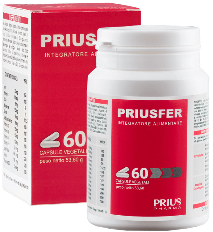 PRIUSFER 60 CAPSULE - Farmacia-flash.it