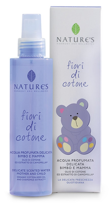 NATURES FIORI DI COTONE ACQUA PROFUMATA DELICATA BIMBO E MAMMA 150 ML - Farmacia-flash.it