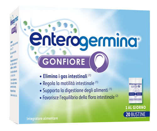 ENTEROGERMINA GONFIORE 20 BUSTINE BIPARTITE - Farmacia-flash.it