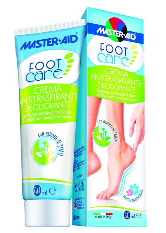 MASTER-AID FOOT CARE CREMA ANTITRASPIRANTE DEODORANTE 60 ML - Farmacia-flash.it