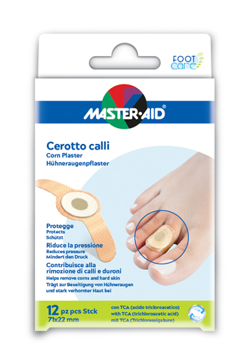MASTER-AID CEROTTO CALLIFUGO FOOT CARE 71X22 MM 12 PEZZI - Farmacia-flash.it