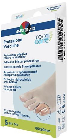 MASTER-AID FOOT CARE VESCICHE PROTEZIONE PER DITA 60X20 MM 5 PEZZI - Farmacia-flash.it
