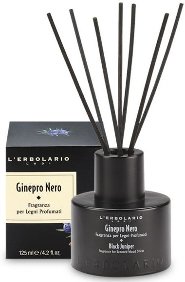 GINEPRO NERO FRAGRANZA LEGNI PROFUMATI CON BASTONCINI 125 ML - Farmacia-flash.it