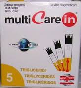 TEST TRIGLICERIDI MULTICARE IN STRISCE CON ASPIRAZIONE CAPIILLARE 5 PEZZI - Farmacia-flash.it