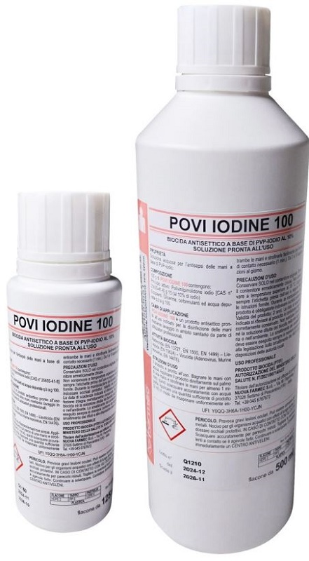 DISINFETTANTE IODOPOVIDONE 10% DI IODIO 500 ML - Farmacia-flash.it