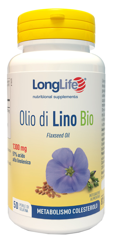 LONGLIFE OLIO DI LINO BIO 50 PERLE DI GELATINA - Farmacia-flash.it