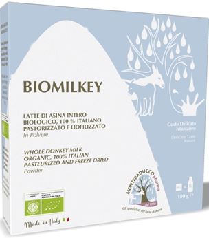 BIOMILKEY LATTE DI ASINA PASTORIZZATO E LIOFILIZZATO BIOLOGICO 100% ITALIANO 100 G - Farmacia-flash.it