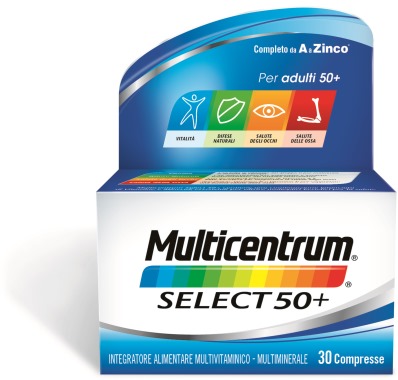 MULTICENTRUM SELECT 50+ 30 COMPRESSE - Farmacia-flash.it
