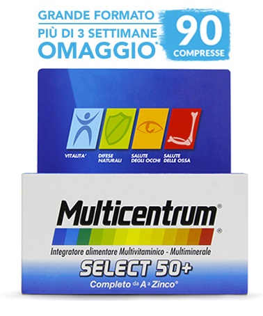 MULTICENTRUM SELECT 50+ 90 COMPRESSE - Farmacia-flash.it
