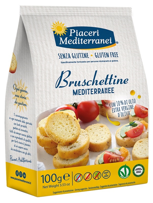 PIACERI MEDITERRANEI BRUSCHETTINE 100 G - Farmacia-flash.it