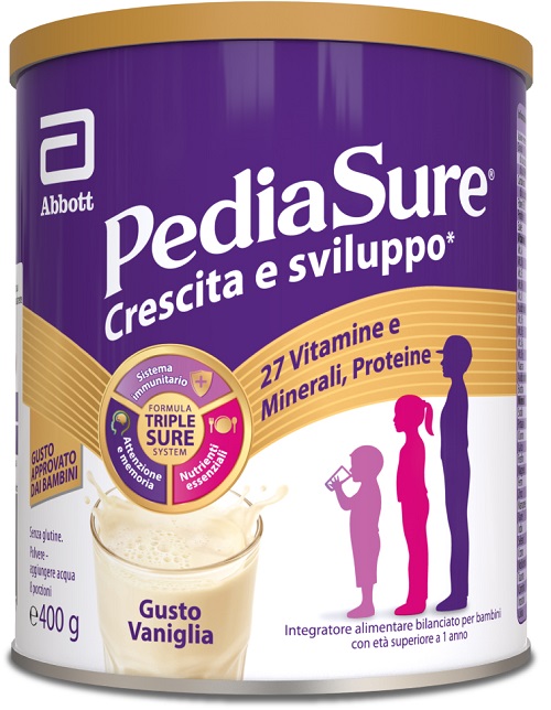 PEDIASURE CRESCITA&SVILUPPO VANIGLIA 400 G - Farmacia-flash.it
