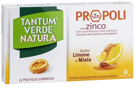 TANTUM VERDE NATURA 15 PASTIGLIE GOMMOSE LIMONE & MIELE - Farmacia-flash.it