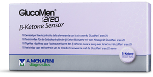 STRISCE MISURAZIONE CHETONEMIA GLUCOMEN AREO B-KETONE SENSOR 10 PEZZI - Farmacia-flash.it