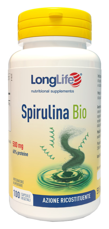 LONGLIFE SPIRULINA BIO 500 MG 100 CAPSULE VEGETALI - Farmacia-flash.it