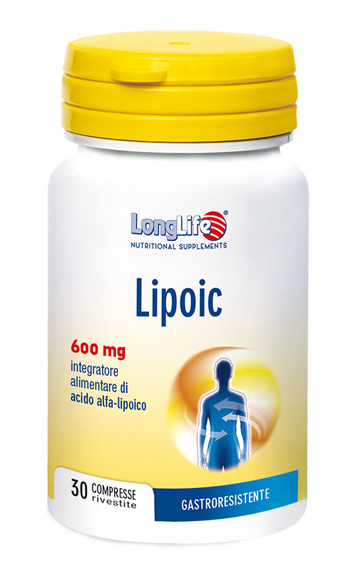 LONGLIFE LIPOIC 600 MG 30 COMPRESSE RIVESTITE DA 870 MG - Farmacia-flash.it