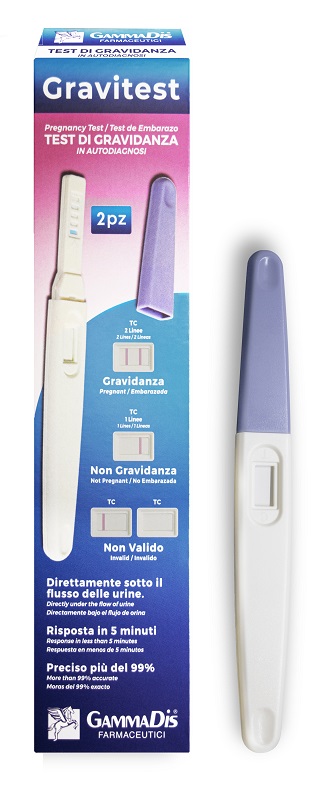 TEST GRAVIDANZA GRAVITEST 2 PEZZI - Farmacia-flash.it