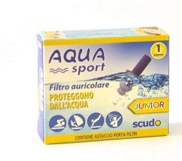 FILTRO AURICOLARE JUNIOR EARPLUG SCUDO AQUASPORT 2 PEZZI - Farmacia-flash.it
