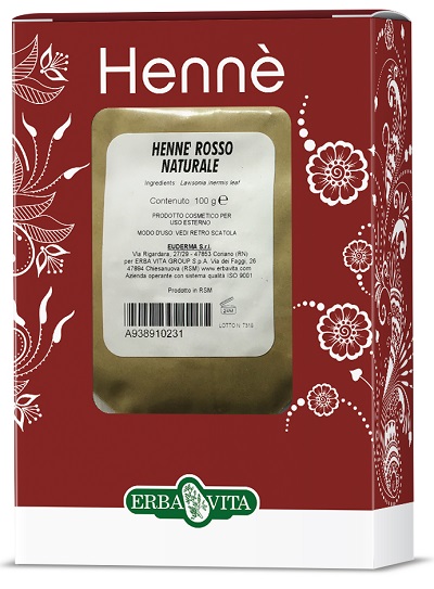 HENNE COLORANTE CAPELLI ROSSO NATURALE 100 G - Farmacia-flash.it