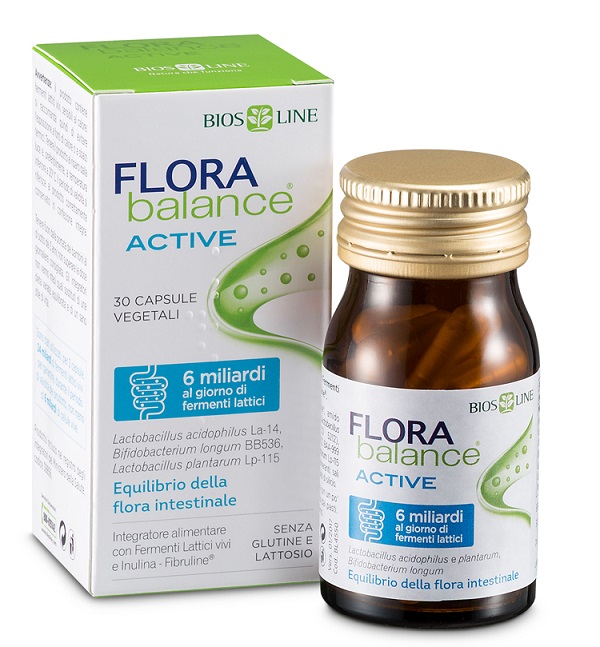 BIOSLINE FLORABALANCE ACTIVE 30 CAPSULE VEGETALI - Farmacia-flash.it