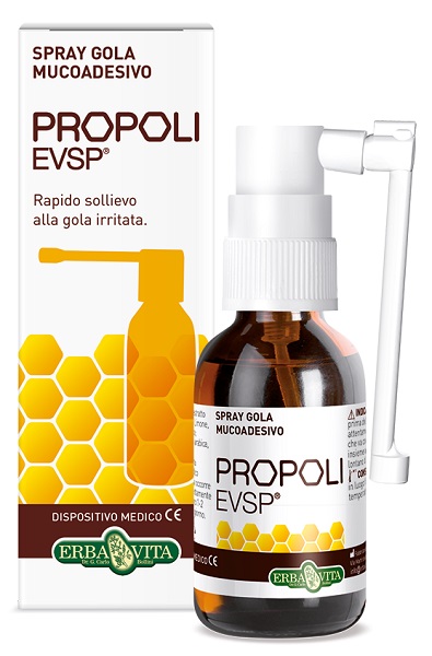 PROPOLI EVSP SPRAY GOLA MUCOADESIVO SENZA ALCOL 20ML - Farmacia-flash.it
