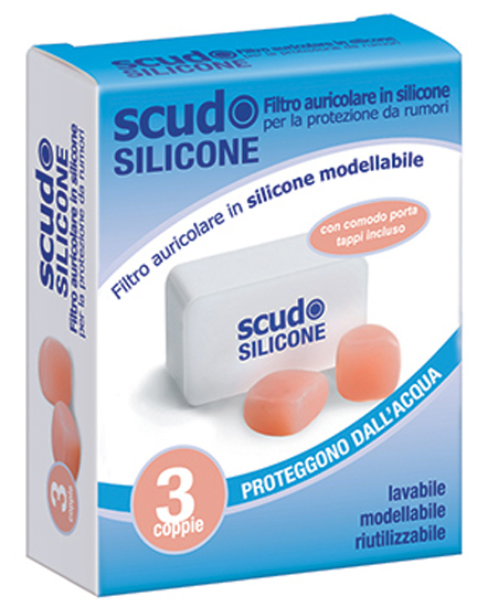 TAPPO AURICOLARE EARPLUG SCUDO IN SILICONE 3 COPPIE 6 PEZZI ARTICOLO 7EN091 - Farmacia-flash.it