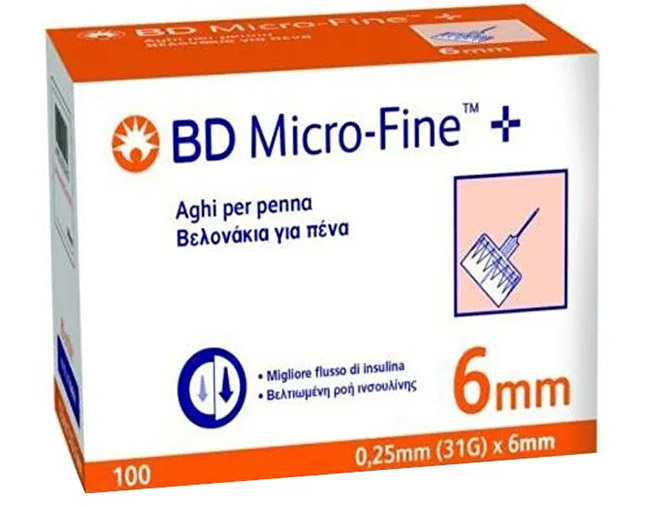 AGO PER PENNA DA INSULINA BD MICROFINE GAUGE 31 6MM 100 PEZZI - Farmacia-flash.it