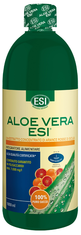ESI ALOE SUCCO ARANCIA ROSSA 1000 ML - Farmacia-flash.it