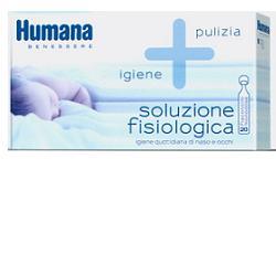 HUMANA SOLUZIONE FISIOLOGICA MONODOSE, 20 FLACONCINI DA 5ML - Farmacia-flash.it