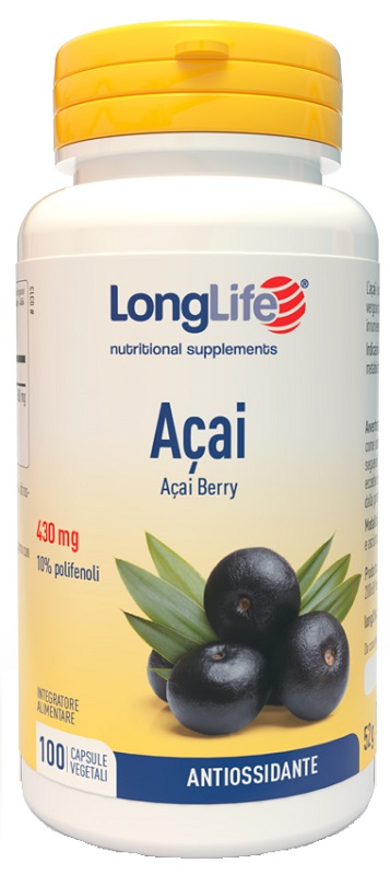 LONGLIFE ACAI 100 CAPSULE - Farmacia-flash.it