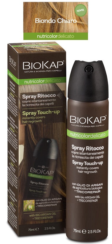 BIOS LINE  BIOKAP NUTRICOLOR DELICATO SPRAY RITOCCO BIONDO CHIARO 75 ML - Farmacia-flash.it