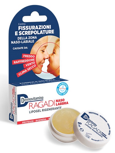 DERMOVITAMINA RAGADI NASO E LABBRA LIPOGEL RIPARATORE 8 ML - Farmacia-flash.it