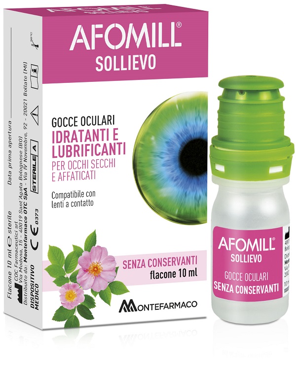 AFOMILL SOLLIEVO GOCCE OCULARI SOLLIEVO OCCHI 10 ML - Farmacia-flash.it
