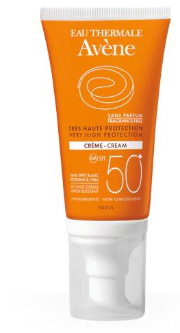 AVENE SOLARE CREMA SPF 50+ SENZA PROFUMO 50 ML - Farmacia-flash.it