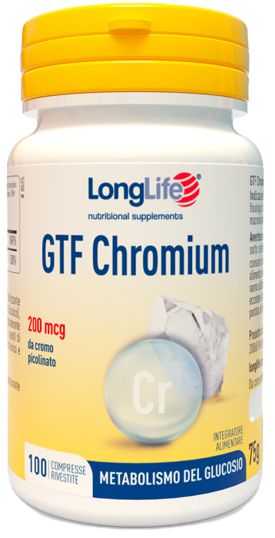 LONGLIFE GTF CHROMIUM 100 COMPRESSE - Farmacia-flash.it