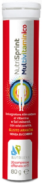 NUTRISPRINT MULTIVITAMINICO 20 COMPRESSE EFFERVESCENTI 80 G SENZA ZUCCHERO - Farmacia-flash.it