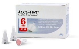 AGO PER PENNA DA INSULINA ACCU-FINE PEN NEEDLE ACCU-CHEK GAUGE 32 X 6MM 100 PEZZI - Farmacia-flash.it