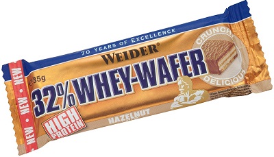 WEIDER 32% WHEY BARRETTA WAFER NOCCIOLA 35 G - Farmacia-flash.it