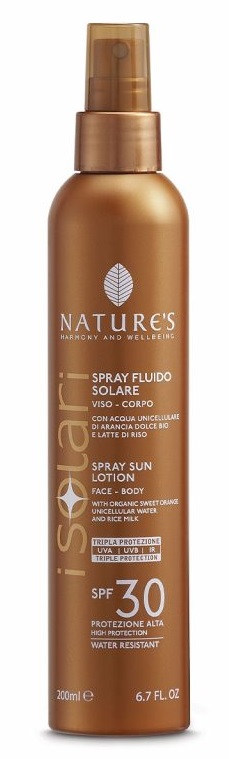 NATURES I SOLARI SPRAY FLUIDO SPF30 200 ML - Farmacia-flash.it