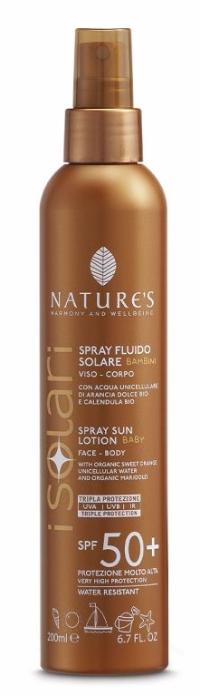 NATURES I SOLARI SPRAY FLUIDO BAMBINI SPF50+ 200 ML - Farmacia-flash.it