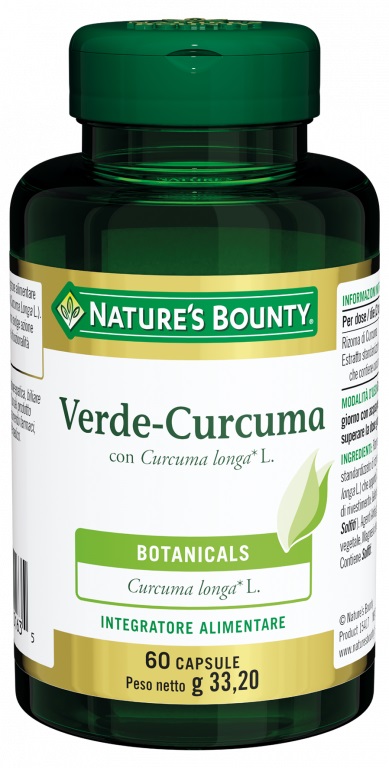 VERDE CURCUMA 60 CAPSULE 33,2 G - Farmacia-flash.it