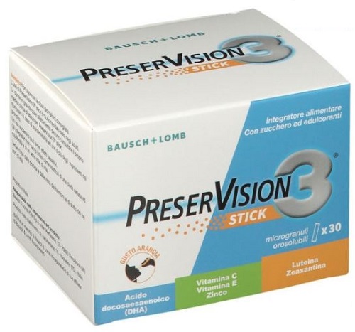 PRESERVISION 3 30 STICK OROSOLUBILI DA 2 G - Farmacia-flash.it