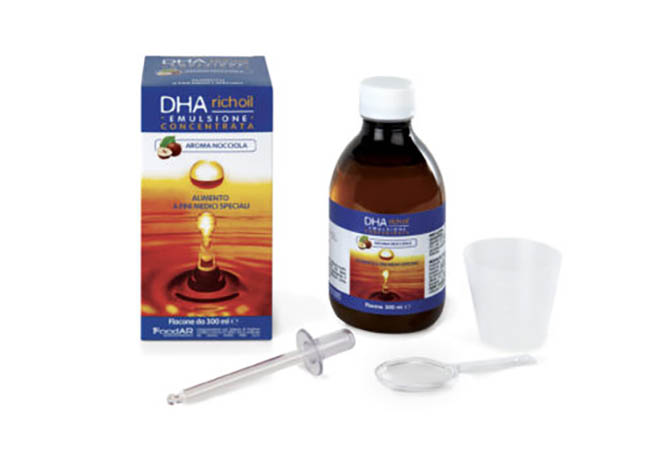 DHA RICHOIL SCIROPPO AL 25% DI DHA DI ORIGINE ALGALE GUSTO MANDORLA 30 ML - Farmacia-flash.it