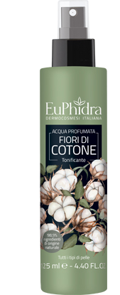 EUPHIDRA ACQUA PROFUMATA COTONE IN FLACONE CON ETICHETTA POMPA SPRAY - Farmacia-flash.it