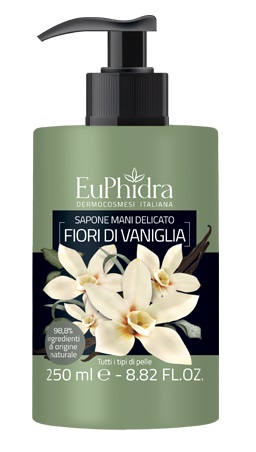 EUPHIDRA SAPONE LIQUIDO MANI VANIGLIA IN FLACONE CON ETICHETTA DISPENSER - Farmacia-flash.it