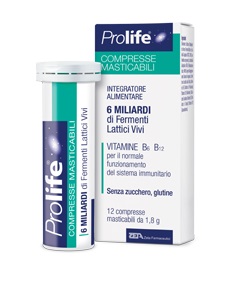 PROLIFE COMPRESSE MASTICABILI INTEGRATORE ALIMENTARE IN TUBETTO CON ASTUCCIO - Farmacia-flash.it