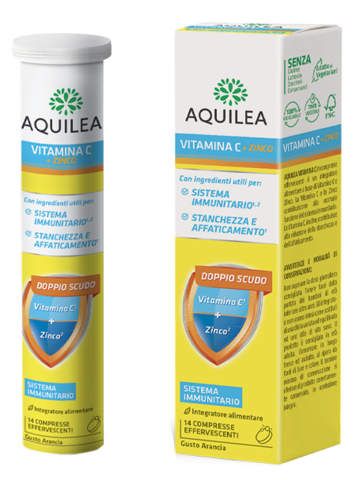 AQUILEA VITAMINA C 14 COMPRESSE EFFERVESCENTI - Farmacia-flash.it