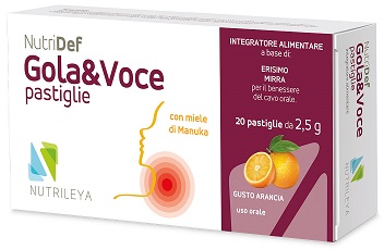 NUTRIDEF GOLA & VOCE ARANCIA 20 PASTIGLIE - Farmacia-flash.it
