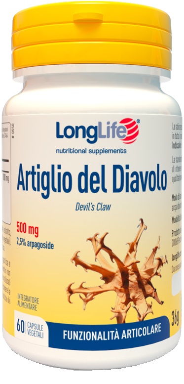 LONGLIFE ARTIGLIO DEL DIAVOLO 2% 60 CAPSULE - Farmacia-flash.it