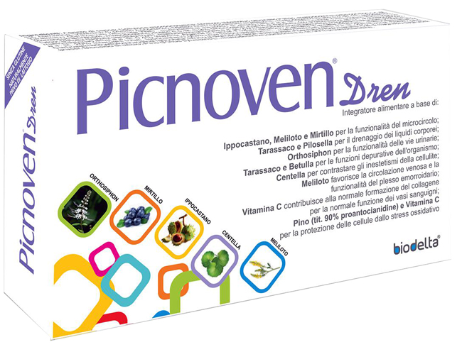 PICNOVEN DREN 100 COMPRESSE 62 G - Farmacia-flash.it