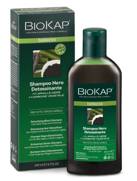 BIOKAP SHAMPOO NERO DETOSSINANTE 200 ML - Farmacia-flash.it